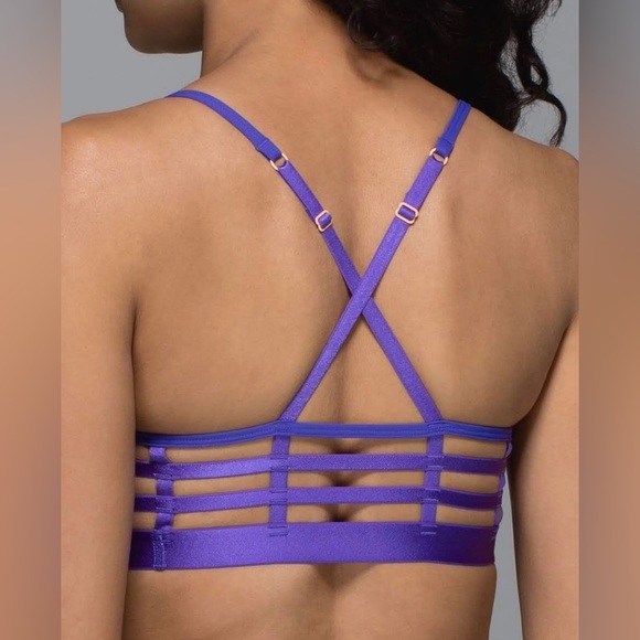💜 Lululemon *Rare* Limited Edition Purple Wanderlust Shala Bra - Picture 3 of 8
